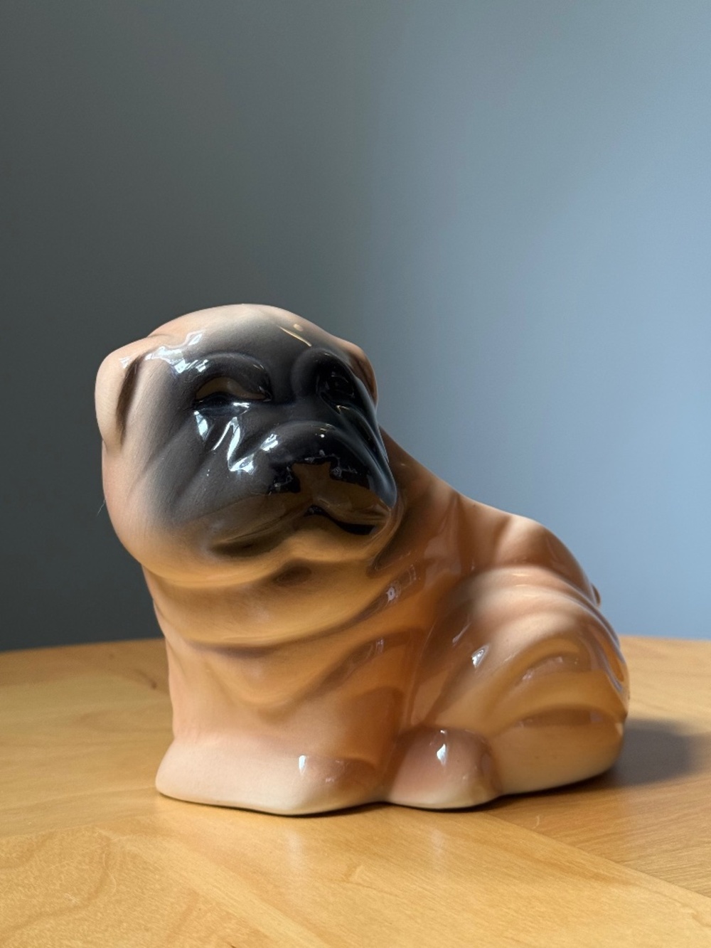 Vintage Mastiff Dog Ceramic Glossy Planter Pot by Hamper House Made in Canada